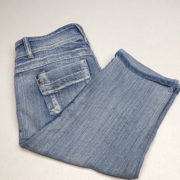 LIKE NEW VINTAGE ILLEGAL DENIM CAPRIS 11/31x16 ⭐ - Picture 3 of 7